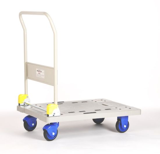Afbeeldingen van PRESTAR Plateauwagen PF-301-P plastic beige gelakt 300kg
