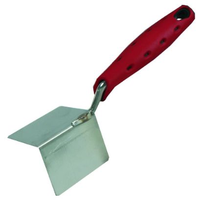 Afbeeldingen van MELKMEISJE Hoektroffel RVS buiten 8MM 2K-softgrip 80X60X60MM