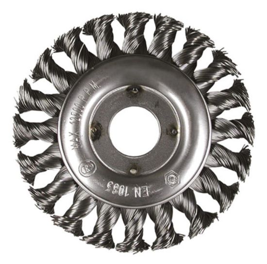 Afbeeldingen van HIKOKI Rondborstel 115X22,2X0,5MM gehard getordeerd staaldraad 751301