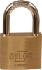 Afbeeldingen van OXLOC Cilinderhangslot EV messing laag 40MM KA4004