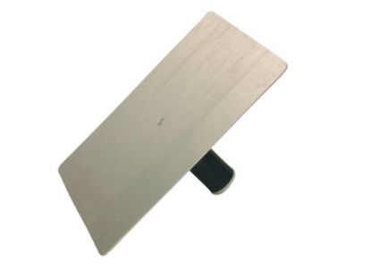 Afbeeldingen van MELKMEISJE Raapbord aluminium kunststof wafelprofiel handgreep 400X400MM