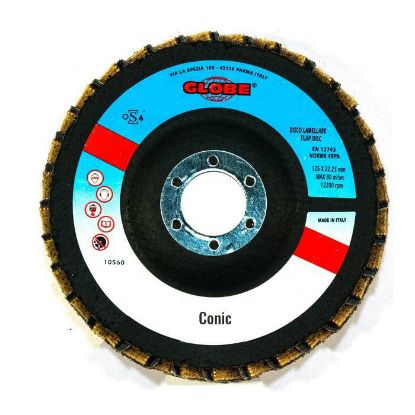 Afbeeldingen van GLOBE Lamellenschijf G2814-C RVS Z60 115X22,2MM