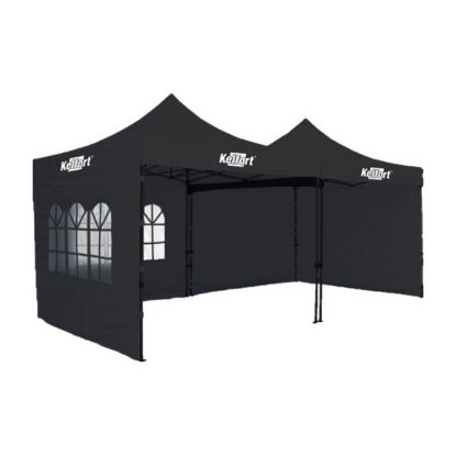 Afbeeldingen van KELFORT Zijwandset zwart 2,9X2,9M t.b.v. doorwerktent