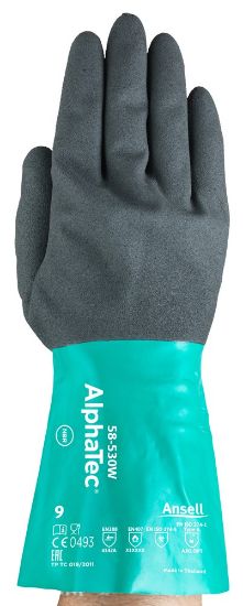 Afbeeldingen van Werkhandschoen 58-530W antraciet/groen 9