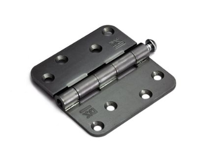 Afbeeldingen van Scharnier rond 3MM + pen VZ 89X89MM