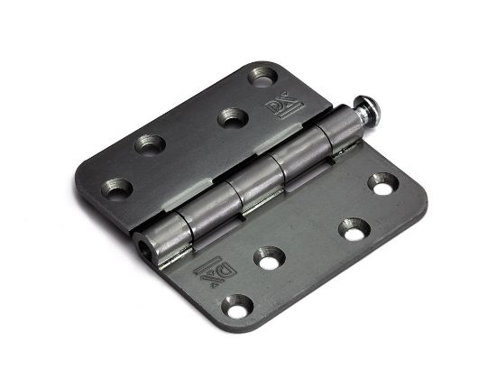 Afbeeldingen van Scharnier rond 3MM + pen VZ 89X89MM