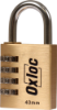 Afbeeldingen van OXLOC Cijferhangslot messing 40MM CL40