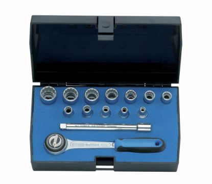 Afbeeldingen van GEDORE Dopsleutelset ¼" D 20 DMU-3 UD-profiel 4-13MM 14x