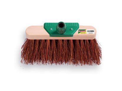 Afbeeldingen van SOLIDE Straatbezem geoliede bassine 29CM met Easy-FIT steelverbinding