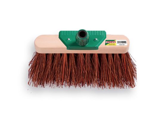 Afbeeldingen van SOLIDE Straatbezem geoliede bassine 29CM met Easy-FIT steelverbinding