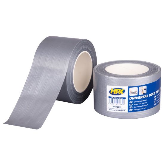 Afbeeldingen van Duct tape 1900 zilver 75MM 50M