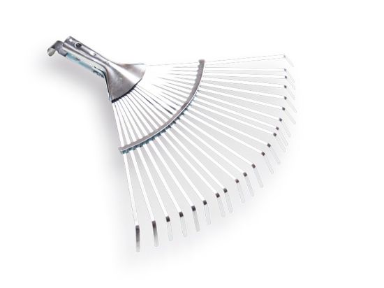 Afbeeldingen van ATLAS Bladhark metaal verzinkt met 22 verstelbare tanden zonder steel 28-42CM