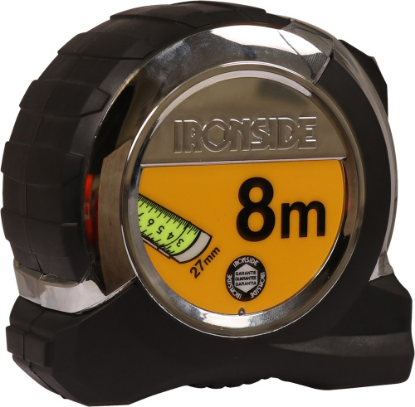 Afbeeldingen van IRONSIDE Rolmaat chroom 27MM 8M
