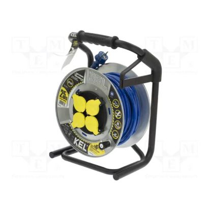 Afbeeldingen van KEL Kabelhaspel 4-v HD IP44 16Ah 3X2,5 blauw 25M