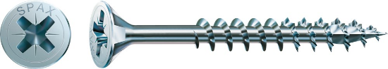 Afbeeldingen van SPAX Spaanplaatschroef platkop WIROX deeldraad PZ2 5X100MM