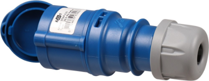 Afbeeldingen van KELFORT Contrastekker blauw/grijs CEE 3P 230V 16Ah