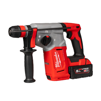 Afbeeldingen van MILWAUKEE Accu combihamer M18BLHX-502X SDS-Plus koolborstelloos 4-standen met FIXTEC