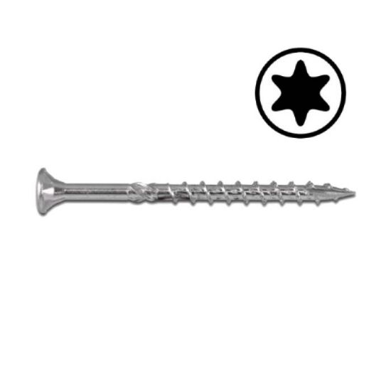 Afbeeldingen van WOFIX Spaanplaatschroef VZ T20 fijn 4X70/42MM