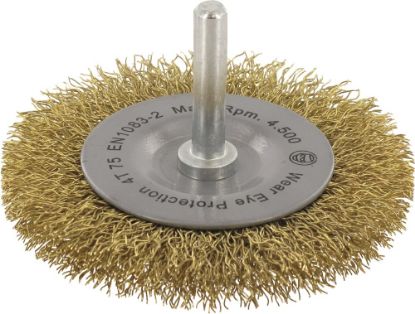 Afbeeldingen van ROTEC Stiftborstel gegolfd messingdraad 75X10X0,3MM