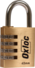Afbeeldingen van OXLOC Cijferhangslot messing 40MM CL40