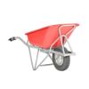 Afbeeldingen van MATADOR Elektrische kruiwagen PROFI-MAX E-Barrow aluminium HDPE bak rood 90L lekvrije band