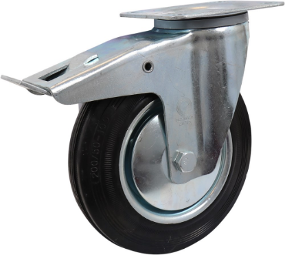 Afbeeldingen van KELFORT Zwenkwiel zwart EV velg 200MM + rem