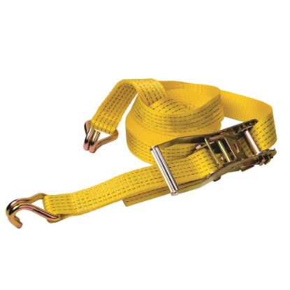 Afbeeldingen van Sjorband met ratel 5000 daN geel 100MM 10M