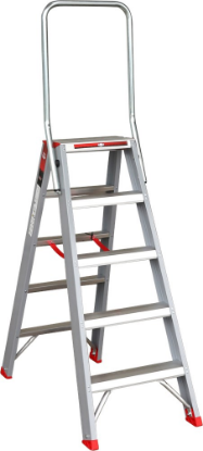 Afbeeldingen van KELFORT Trap dubbel oploopbaar 5 117CM