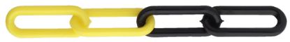 Afbeeldingen van DX Kunststof ketting zwart-geel 10MM