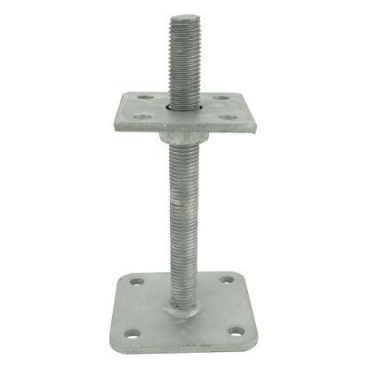 Afbeeldingen van GEBR. BODEGRAVEN Pergolasteun TV verticaal verstelbaar M20X200MM 100X100MM 80X80X8MM