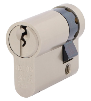 Afbeeldingen van OXLOC Profielcilinder enkel O5 vernikkeld 10/30MM SKG**