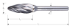 Afbeeldingen van ROTEC Stiftfrees HM model HZ1 ALU-vertand 9,6X19X65X6MM 