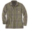 Afbeeldingen van CARHARTT Overhemd flannel sherpa geruit 105430 basil 2XL