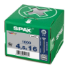 Afbeeldingen van SPAX Spaanplaatschroef verzonkenkop WIROX voldraad PZ2 4,5X16MM