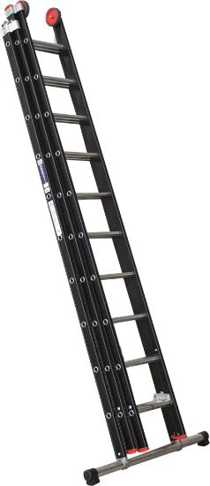 Afbeeldingen van KELFORT Reformladder ALU/zwart met stabilisatiebalk