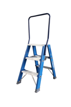 Afbeeldingen van ASC Dubbele trap Premium 2X3 met beugel 0,75M stahoogte