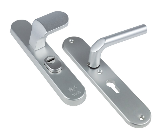 Afbeeldingen van Voordeurgarnituur PC72 KTB ovaal kruk 369