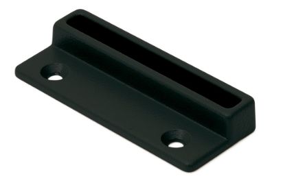 Afbeeldingen van Raamboomplaatje zamac epoxy zwart 74X30MM