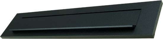 Afbeeldingen van OXLOC Briefplaat aluminium zwart recht valklep