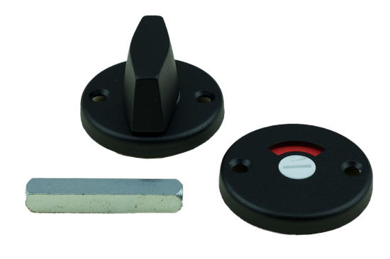 Afbeeldingen van Afdekrozet WC type 3 RH rond zwart