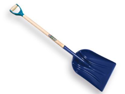 Afbeeldingen van ATLAS Graanschop kunststof blauw met PD-steel recht 95CM