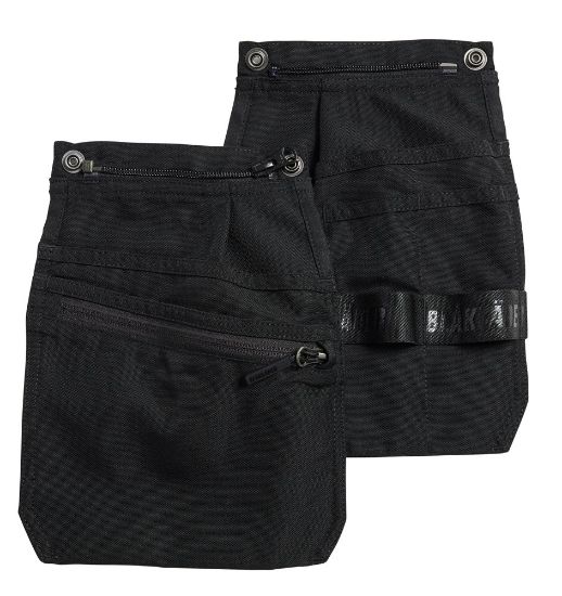 Afbeeldingen van BLÅKLÄDER Losse spijkerzakken 2170 zwart L/XL