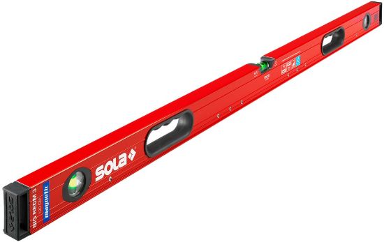 Afbeeldingen van SOLA Aluminium magneetwaterpas met handgrepen Big RedM 3 150CM