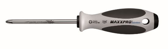 Afbeeldingen van WITTE Schroevendraaier MAXXPRO RVS PH1X80MM