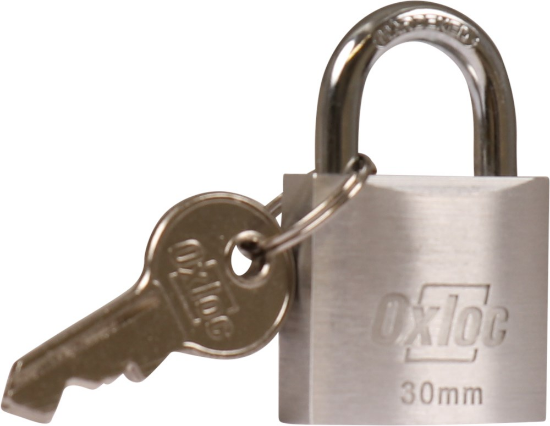 Afbeeldingen van OXLOC Cilinderhangslot TITALIUM 30MM ALU30 VS