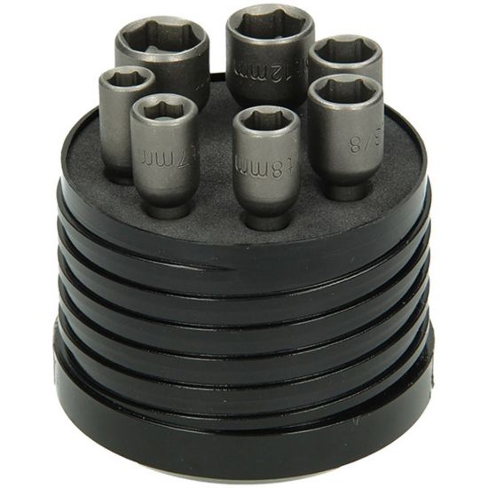 Afbeeldingen van Doppenset magnetisch ¼" 7x