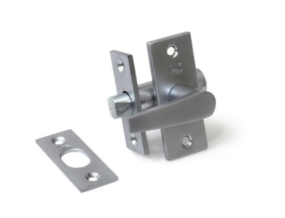 Afbeeldingen van Insteekgrendel met sluitplaat satijn 45/25