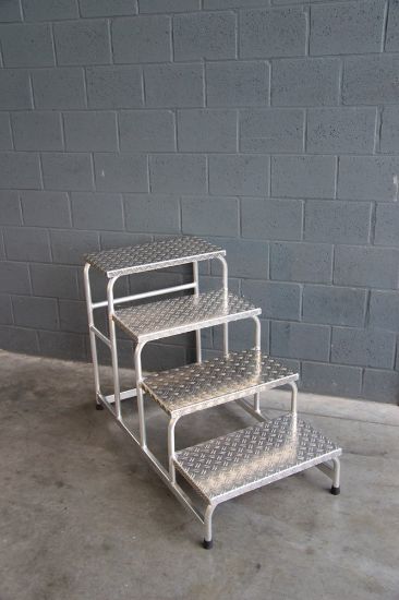 Afbeeldingen van ASC Montagetrap 4 treeds 77,5X111X59,5CM