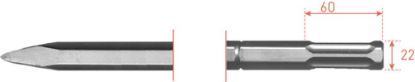 Afbeeldingen van ROTEC Puntbeitel zeskant 22 360MM