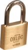 Afbeeldingen van OXLOC Cilinderhangslot EV messing laag 40MM KA4005